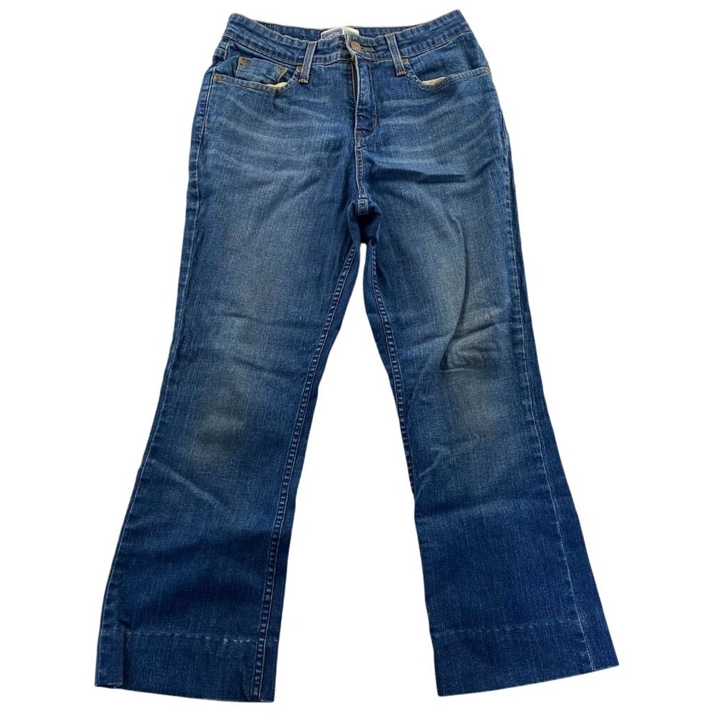 Signature By Levi Strauss & Co. Womens Jeans 8 Short Blue Denim Bootcut Casual